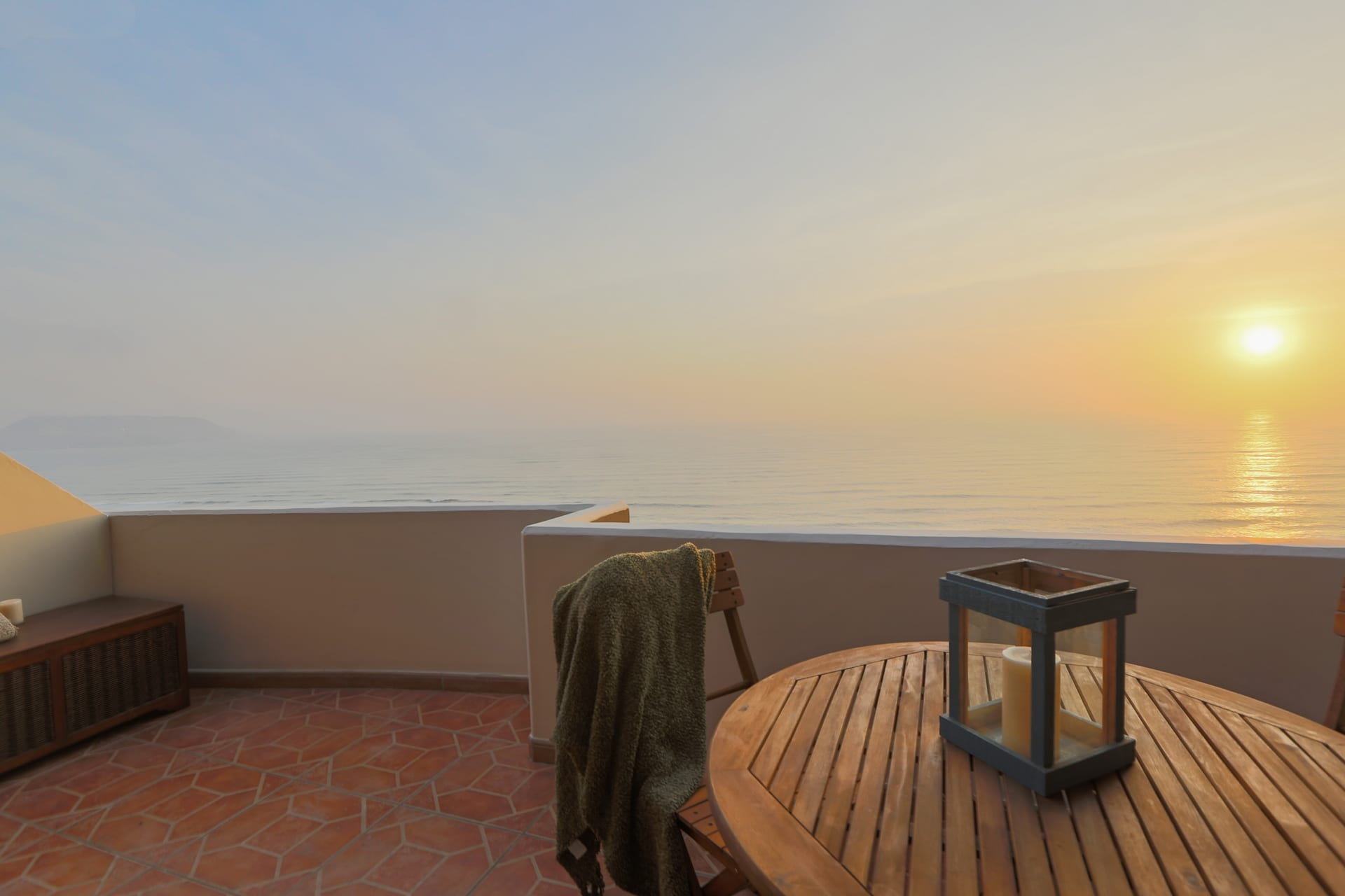 Lima Penthouse - Puesta de sol desde terraza