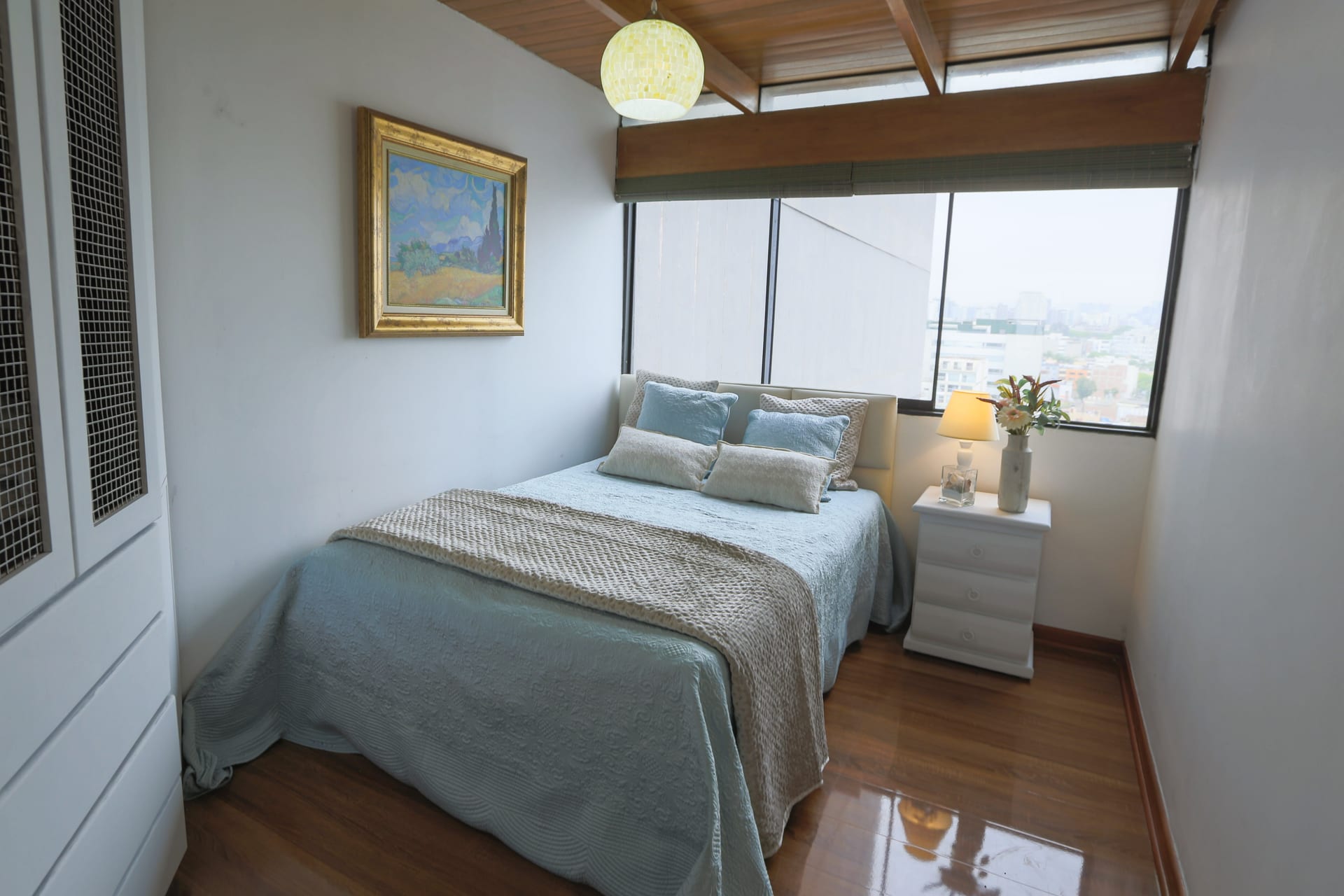 Dormitorio azul
